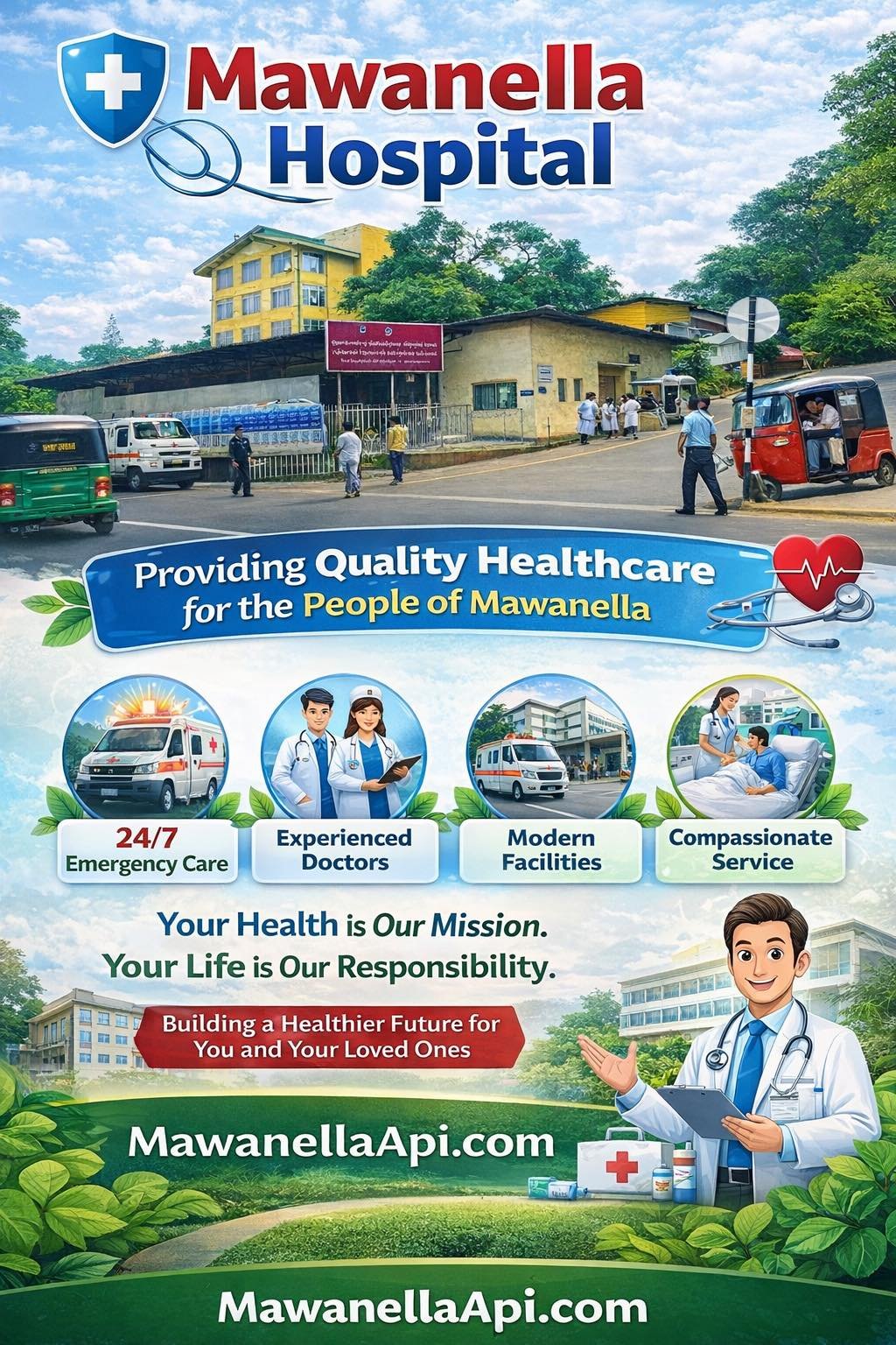 Base Hospital Mawanella - Government hospital in Mawanella, Sri Lanka