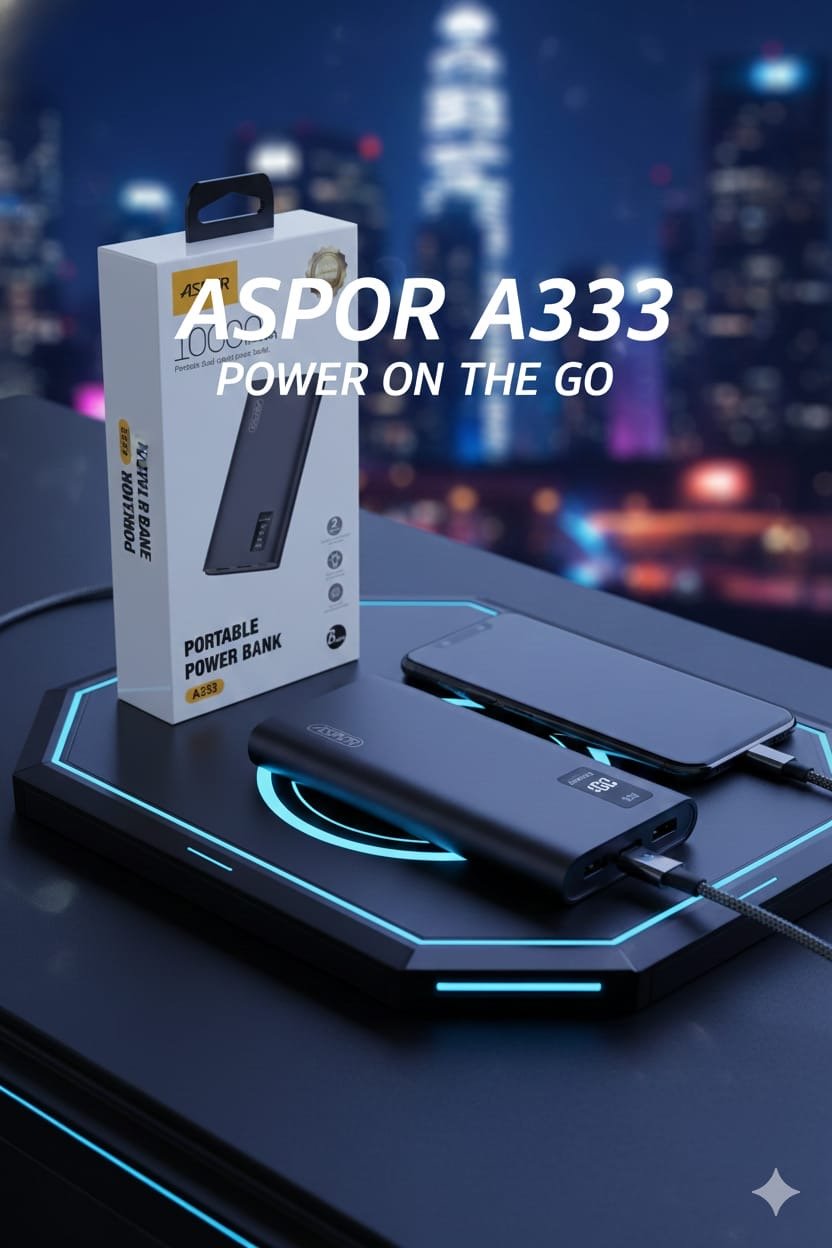 ASPOR 10000 mAh power bank